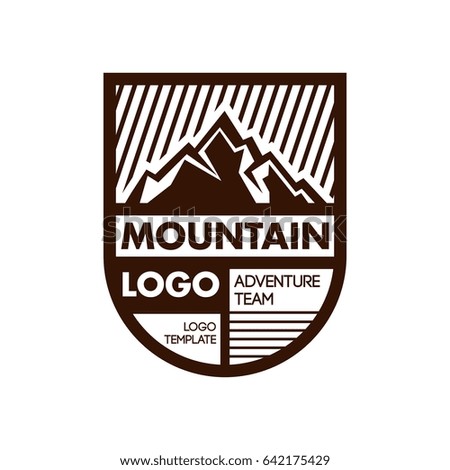 Mountain logo template. Suitable for your business. Adventure logo. Outdoor logo