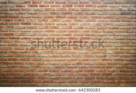 Brick wall in a cafe