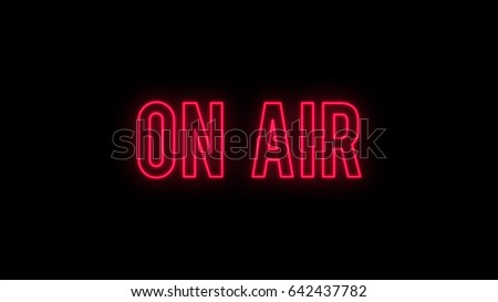 ON AIR Neon Royalty-Free Stock Photo #642437782