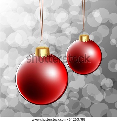 christmas balls. vector christmas background