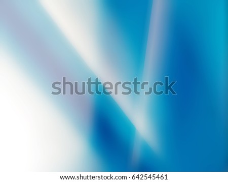Abstract blue blurred background with white light line.