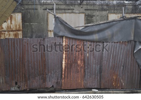 Rusty metal sheet wall, old rusty steel sheet wall, rusty metal sheet wallpaper
