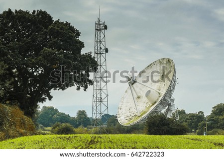 Radio Telescope in a Field