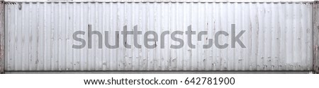 The surface texture of the white sea container without labels. Royalty-Free Stock Photo #642781900