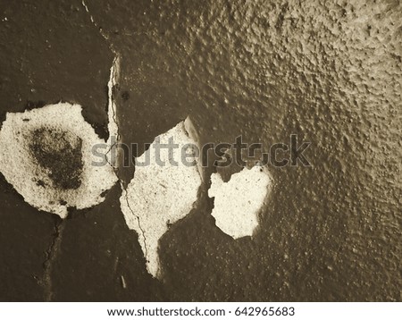 the cracked wall in closeup for backgrounds