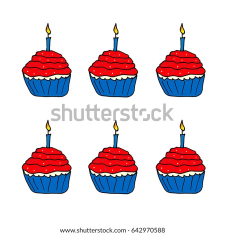 Happy Birthday America Cupcakes