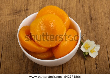 Sweet Canned peaches