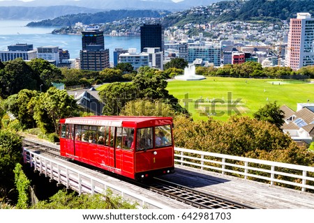 Wellington Cable Car, New Zealand Royalty-Free Stock Photo #642981703
