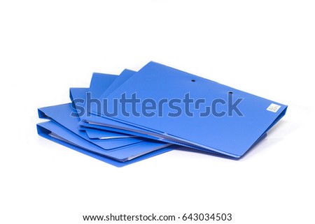 file folder with documents and documents. retention of contracts. isolated white  background 