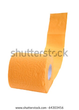 Yellow toilet paper