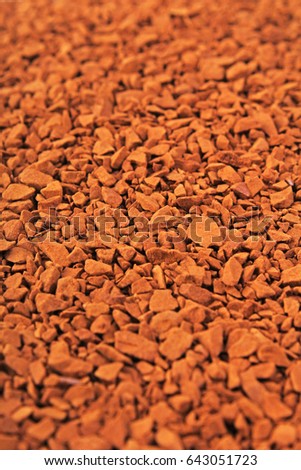 Instant coffee texture pattern.