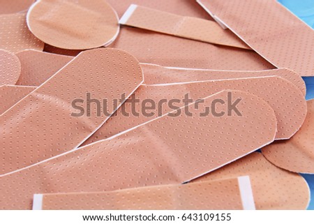 Adhesive plaster texture background for every concept.