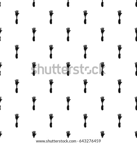 Prosthesis hand pattern seamless in simple style  illustration