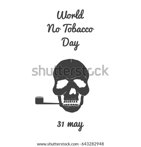 World No Tobacco Day. Template for card, banner, website, health portal - vector illustration