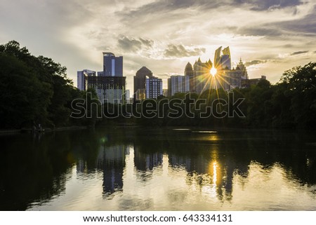 Atlanta Skyline Night