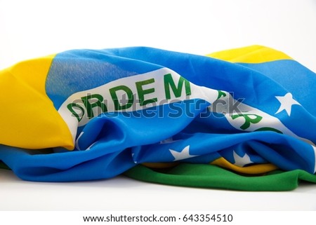 Brazilian flag  Royalty-Free Stock Photo #643354510