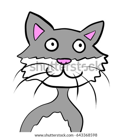 Digital illustration of a cat
