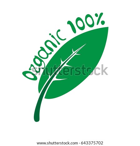 Vector logo organic