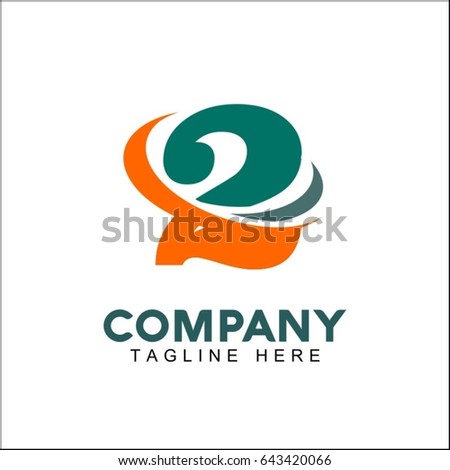 2 letter Business corporate logo design template. Simple and clean flat design of branding vector template. Finance logo.