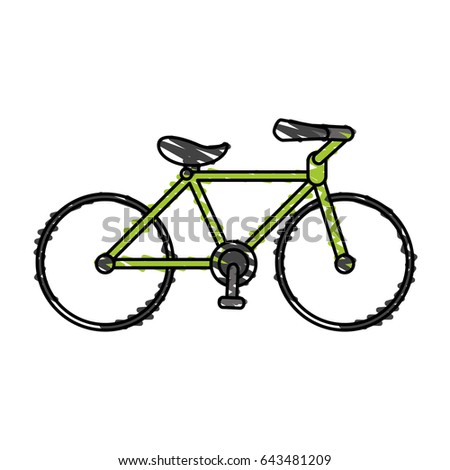 color crayon stripe cartoon sport bicycle transport