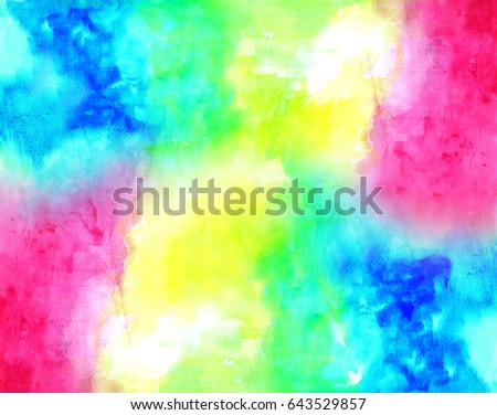 Abstract colorful  Watercolor Background