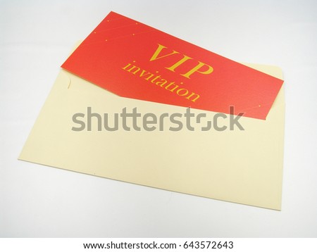 VIP invitation card Royalty-Free Stock Photo #643572643