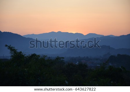 Sunset Luang Prabang Laos