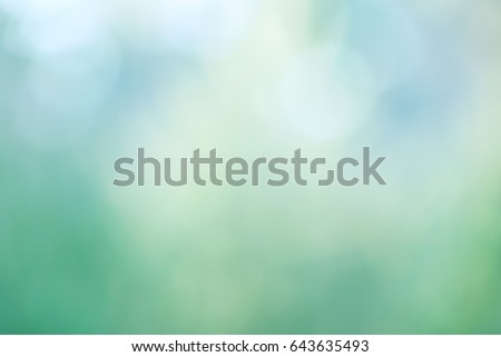 Natural light concept, abstract blurred background from nature