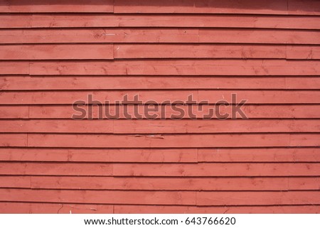 Red wooden wall siding 