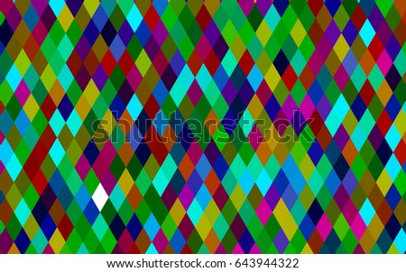 Dark Multicolor, Rainbow vector polygonal background. Shining colored illustration in a brand-new style. Brand-new style for your business design.
