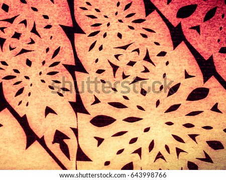 abstract back and brown paper lace seamless pattern