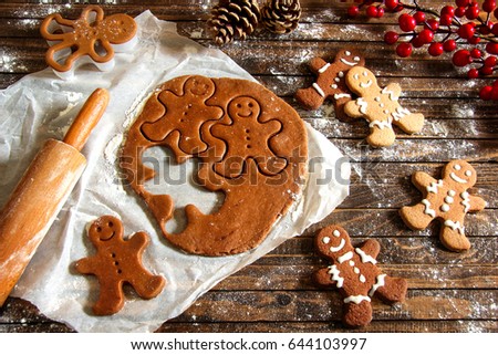 Gingerbread man  Royalty-Free Stock Photo #644103997