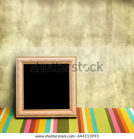 Frame on the table