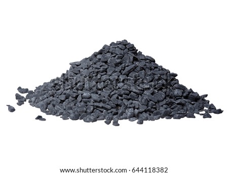 Black pubbles on white background. High resolution photo.