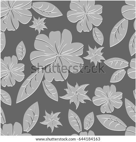 vector seamless pattern flowers and floral pattern illustration