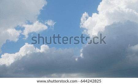 Sky with clouds weather nature cloud blue. Nature background