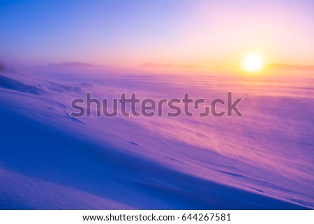 This picture was taken on 17-05-2017 at Larsemann hills , Antarctica. The picture was shot during a windy morning .One can see the beautiful and colourful sunrise and the hidden beauty of sunrise.