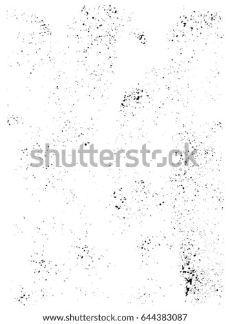 Vector artistic design elements in grunge dust messy dirty style. Texture dynamic overlay. Small brush splatter and rough grainy noise