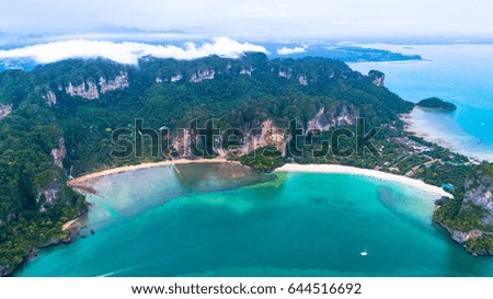 Railay Beach Krabi Thailand Aerial View