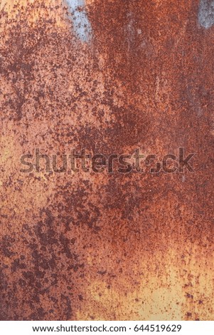 close up background and texture of grunge background iron rusty artistic wall peeling paint