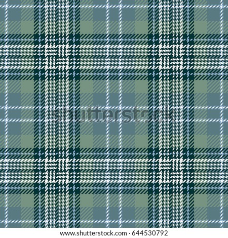 Tartan Seamless Pattern Background. Green, Black, Blue  and  White Plaid, Tartan Flannel Shirt Patterns. Trendy Tiles Vector Illustration for Wallpapers.