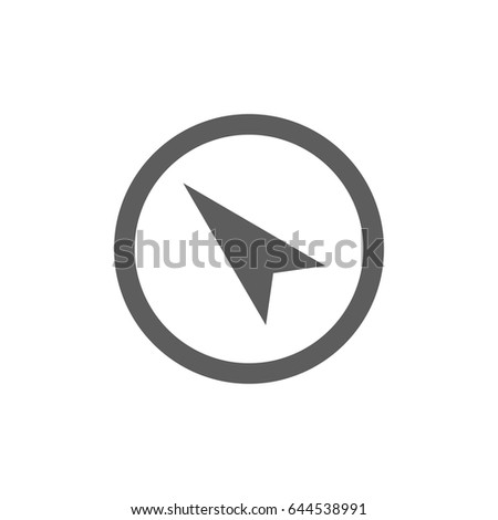 Compass Icon in trendy flat style isolated on white background. Symbol for your web site design, logo, app, UI. Vector illustration, EPS10.