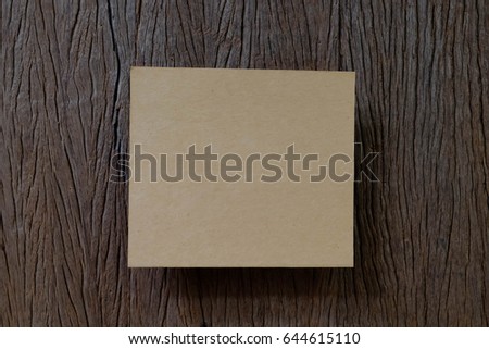  paper space mock up 3d render with old wood background