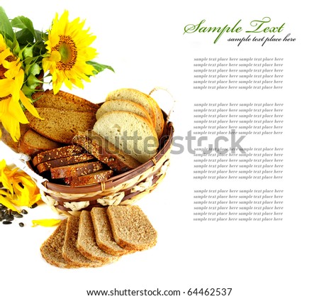 sunflower with bread