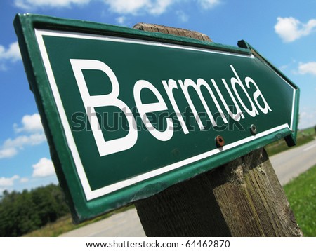 BERMUDA road sign