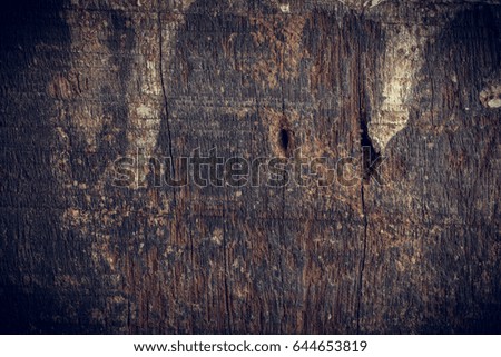 black dark wood background, wooden board rough grain surface texture