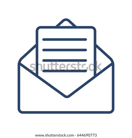 Mail,Document Icon Vector Illustration