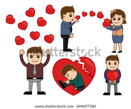Cartoon Valentine's Day Illustrations