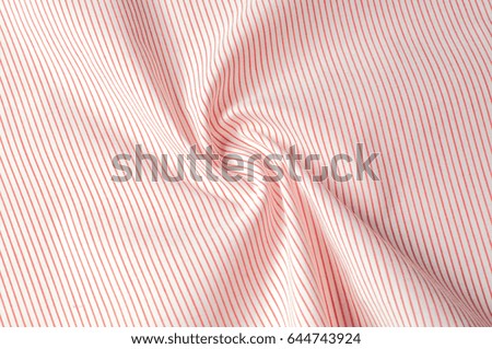 Texture background pattern. Cloth cotton. White in red stripes. Abstract Seamless geometric Horizontal striped pattern with red and white stripes. 