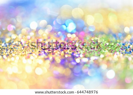 Christmas and New Year Background with bokeh lights